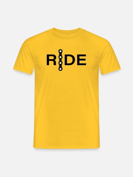 Chain Lines Minimal Design - Men's T-Shirt - yellow