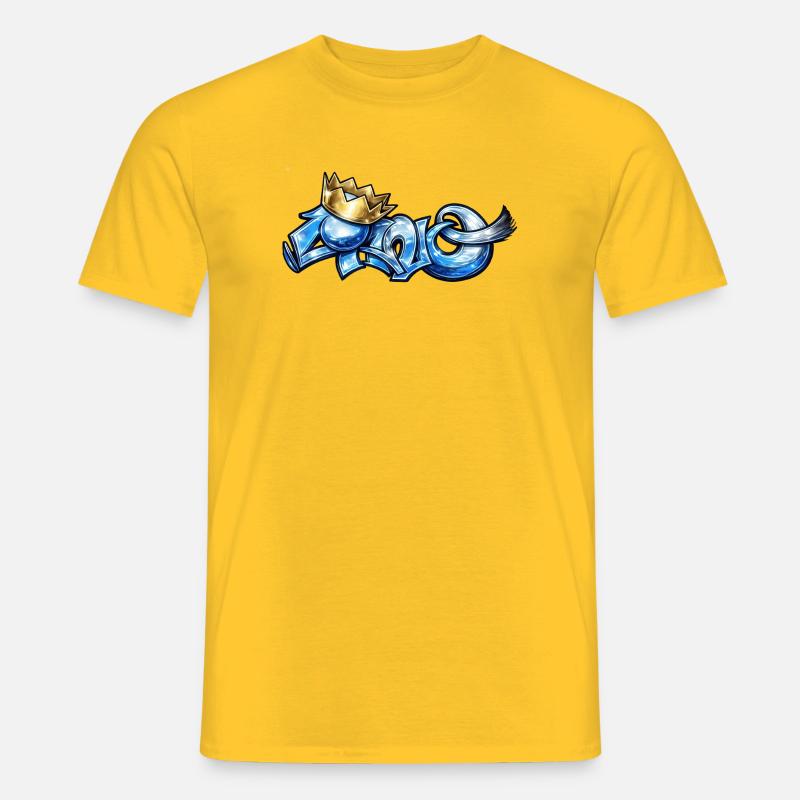 Cano-Blau - Männer T-Shirt - Gelb