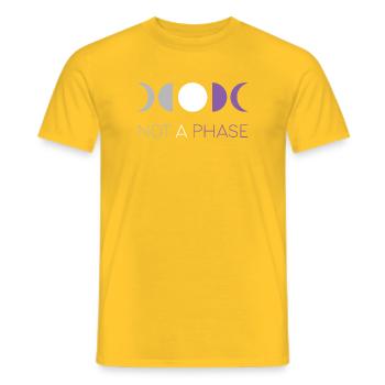 LGBTQ Pride Month - Keine Phase - Asexuell - Männer T-Shirt - Gelb - Vorne - AI Model Male 178 dark (178cm)