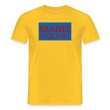 La fierté de la Scanie - T-shirt homme - jaune - Devant - AI Model Male 178 dark (178cm)