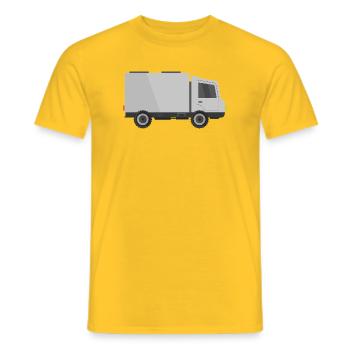 Lieferauto - Männer T-Shirt - Gelb - Vorne - AI Model Male 178 dark (178cm)