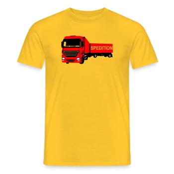 LKW - Männer T-Shirt - Gelb - Vorne - AI Model Male 178 dark (178cm)