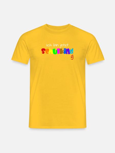 Ich bin jetzt Schulkind - Männer T-Shirt - Gelb