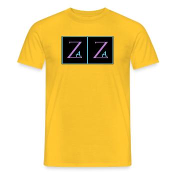 Zaza - Men's T-Shirt - yellow - Front - AI Model Male 178 dark (178cm)