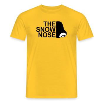 Abstrakte Neon-Lichter im Stadtbild - Männer T-Shirt - Gelb - Vorne - AI Model Male 178 dark (178cm)