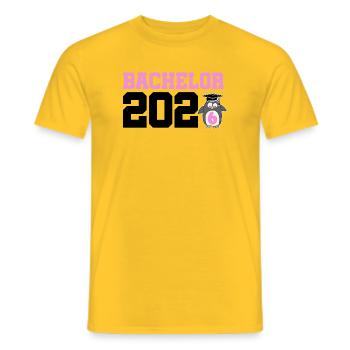 Bachelor 2026 Graduation Graduation - Men's T-Shirt - yellow - Front - AI Model Male 178 dark (178cm)