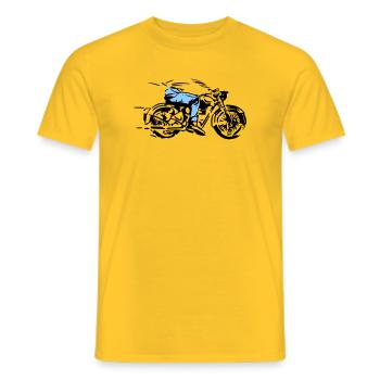 cycliste - T-shirt homme - jaune - Devant - AI Model Male 178 dark (178cm)