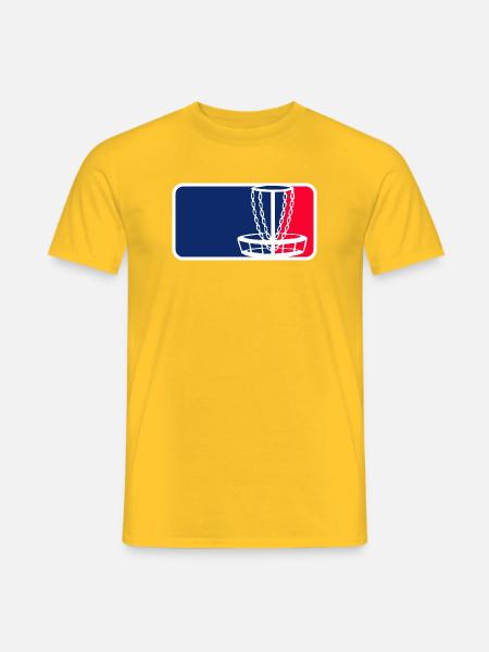 Discgolf - Männer T-Shirt - Gelb