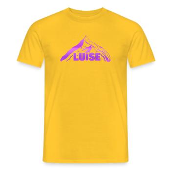 Gift for Luise - Men's T-Shirt - yellow - Front - AI Model Male 178 dark (178cm)