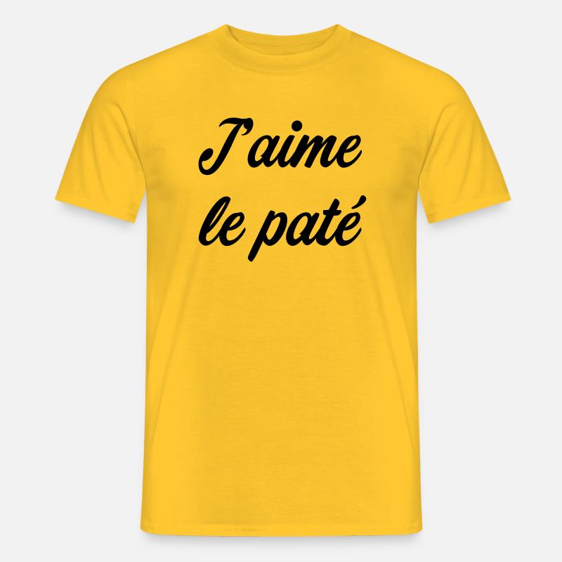 Ich liebe den Paté - Männer T-Shirt - Gelb
