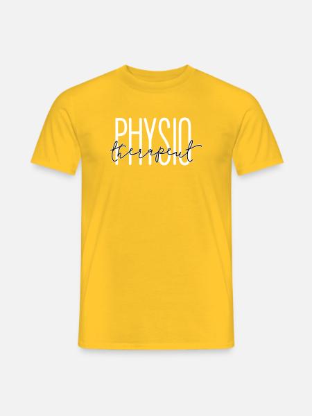 Stylish design for physiotherapist - Men's T-Shirt - yellow
