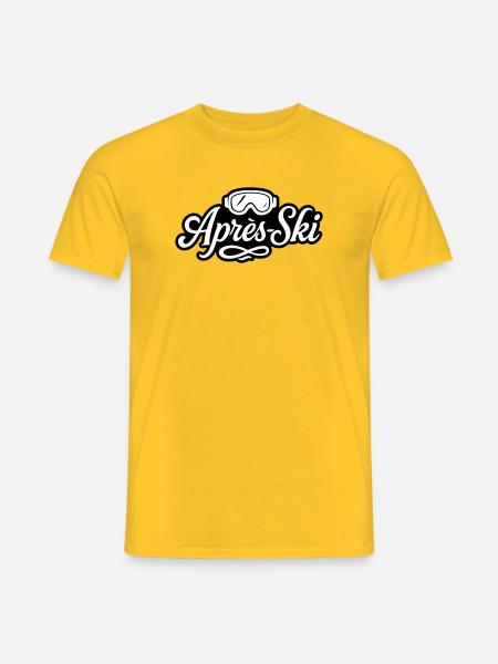 Après-ski ski goggles Piste - Men's T-Shirt - yellow