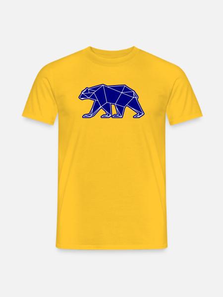Polar Bear Polar Bear Polygon Icon - Men's T-Shirt - yellow