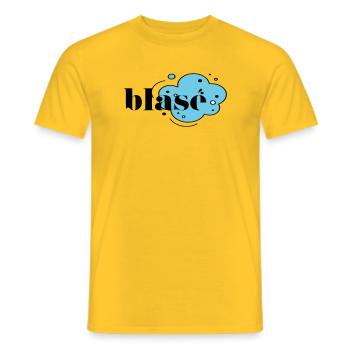 Blasé - Männer T-Shirt - Gelb - Vorne - AI Model Male 178 dark (178cm)