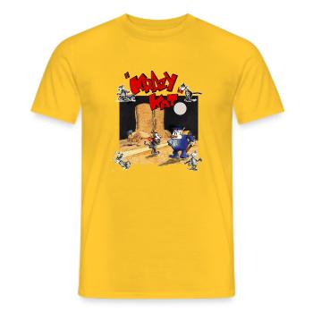 krazy kat Bandes dessinées - T-shirt homme - jaune - Devant - AI Model Male 178 dark (178cm)
