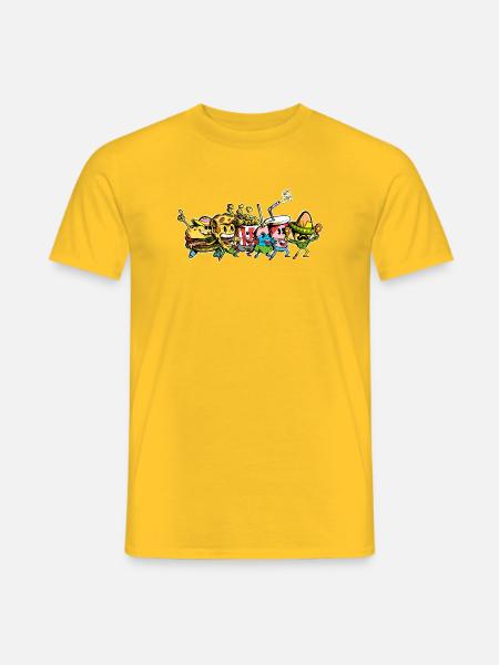 Snack-Festival - Männer T-Shirt - Gelb