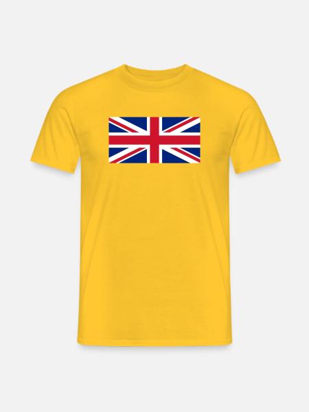 England Flagge - Männer T-Shirt - Gelb