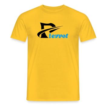 Pierrot - Men's T-Shirt - yellow - Front - AI Model Male 178 dark (178cm)