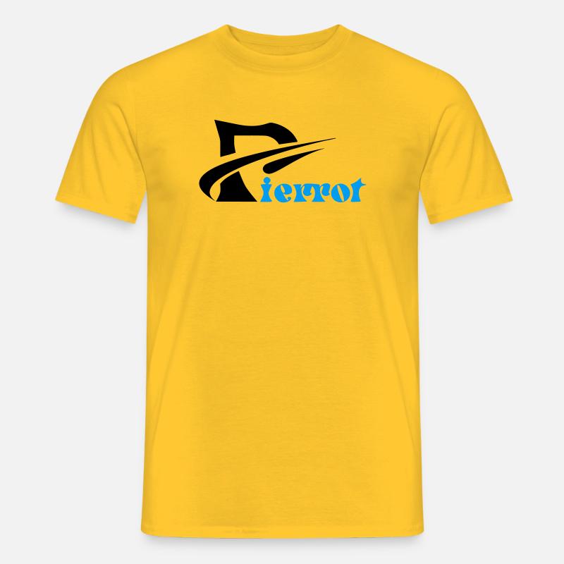 Pierrot - Männer T-Shirt - Gelb