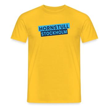 Hornstull Stockholm Neonblöcke - Männer T-Shirt - Gelb - Vorne - AI Model Male 178 dark (178cm)