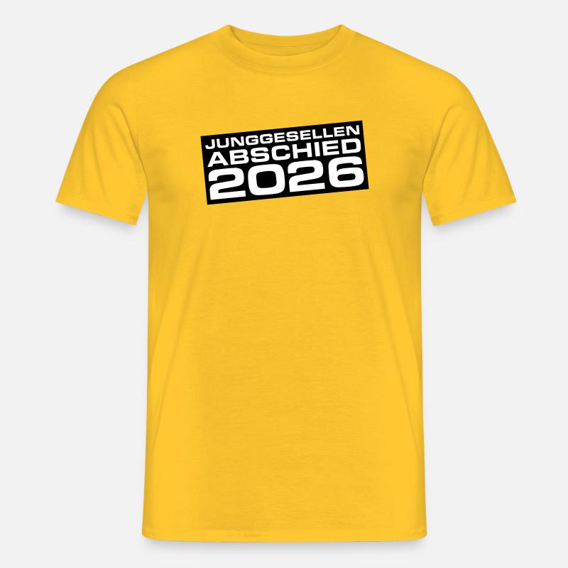 Junggesellenabschied 2026 Jga - Männer T-Shirt - Gelb