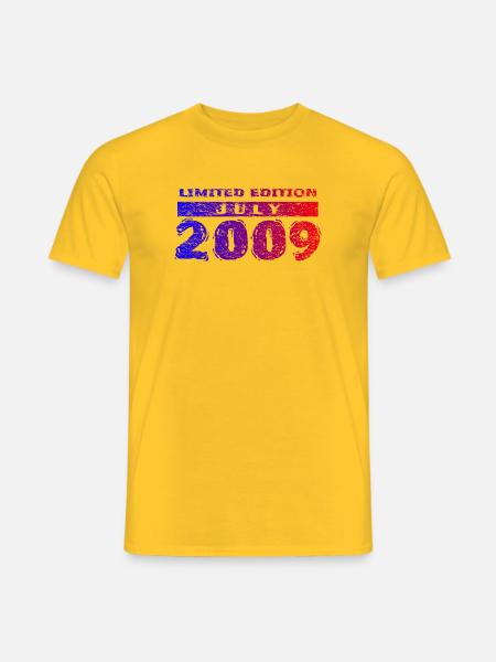 17e anniversaire Édition limitée 07/2009 - T-shirt homme - jaune