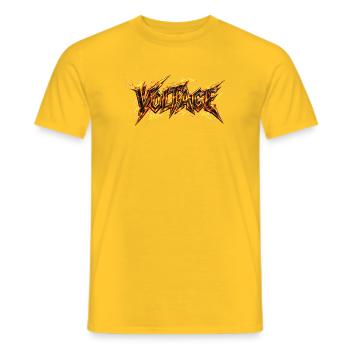 Voltage Fury - Männer T-Shirt - Gelb - Vorne - AI Model Male 178 dark (178cm)