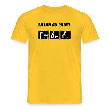Célébration du baccalauréat - T-shirt homme - jaune - Devant - AI Model Male 178 dark (178cm)