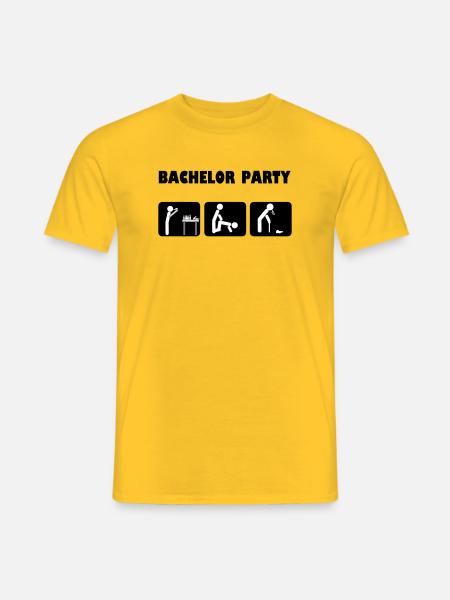 Bachelor celebration - Men's T-Shirt - yellow