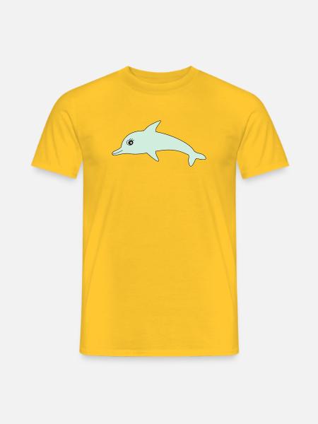 Dolphin Dolphins - Men's T-Shirt - yellow