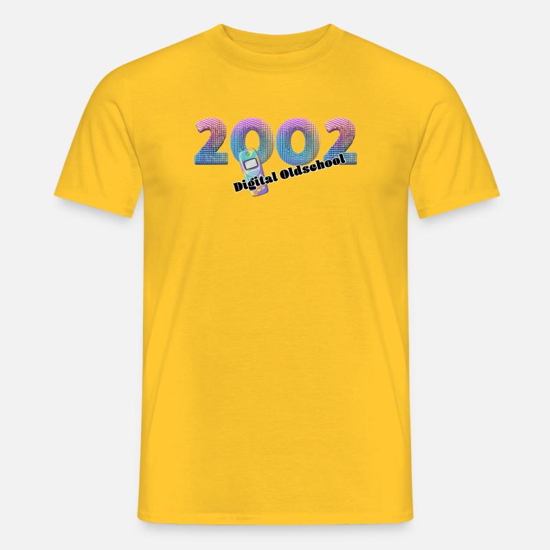 2002 – Mobiler Digitalstil - Männer T-Shirt - Gelb