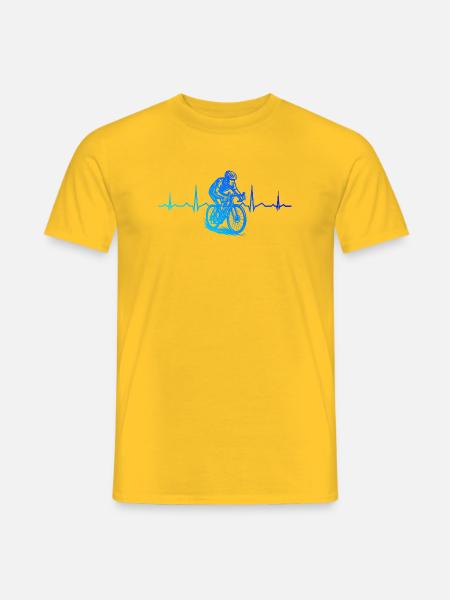 Iconisches Roadbike Motiv - Männer T-Shirt - Gelb