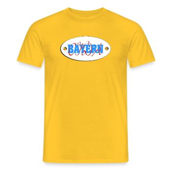Armoiries de la Bavière, de la Bavière, de la Bavière, de la Bavière - T-shirt homme - jaune - Devant - AI Model Male 178 dark (178cm)