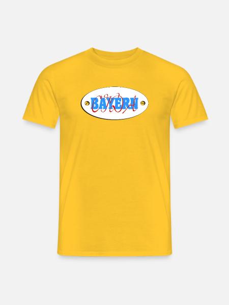Bayern, Bayern Oida, Bavaria, Bayernwappen - Männer T-Shirt - Gelb