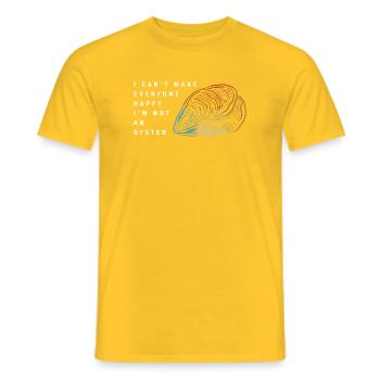Austern - Männer T-Shirt - Gelb - Vorne - AI Model Male 178 dark (178cm)