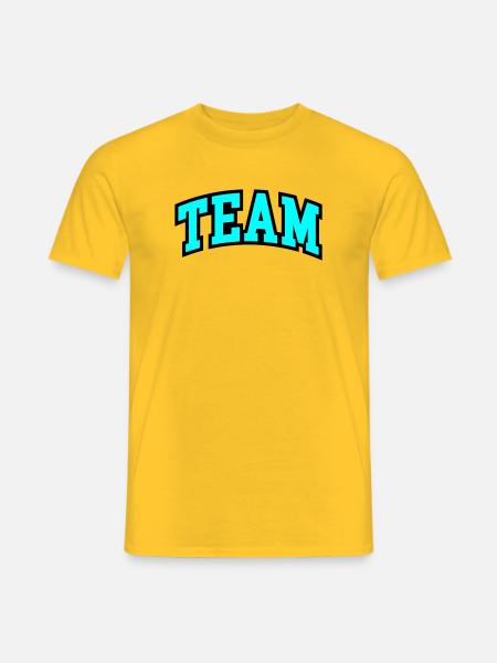 Team lettering - Men's T-Shirt - yellow