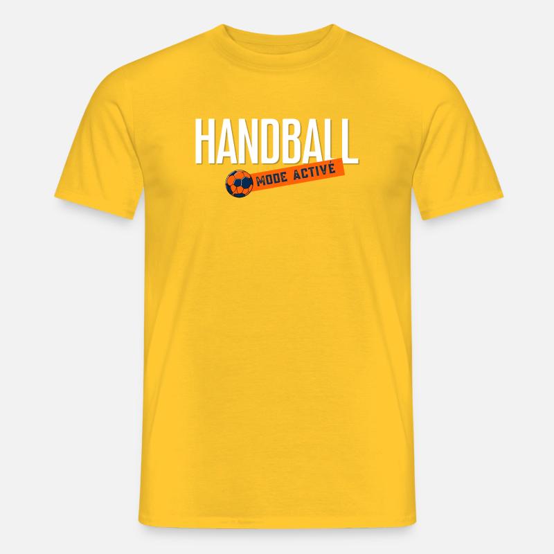 Handball-Aktivmodus - Männer T-Shirt - Gelb