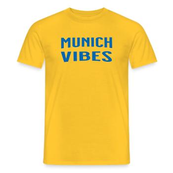 Munich Vibes - Men's T-Shirt - yellow - Front - AI Model Male 178 dark (178cm)