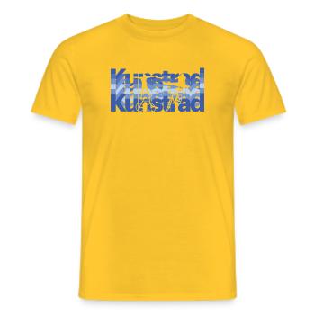 Artistic cycling, artistic cycling, indoor cycling - Men's T-Shirt - yellow - Front - AI Model Male 178 dark (178cm)
