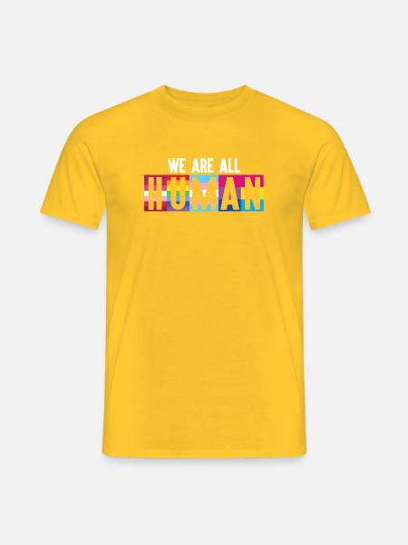 LGBT Pride Month - Wir sind alle Menschen - Männer T-Shirt - Gelb