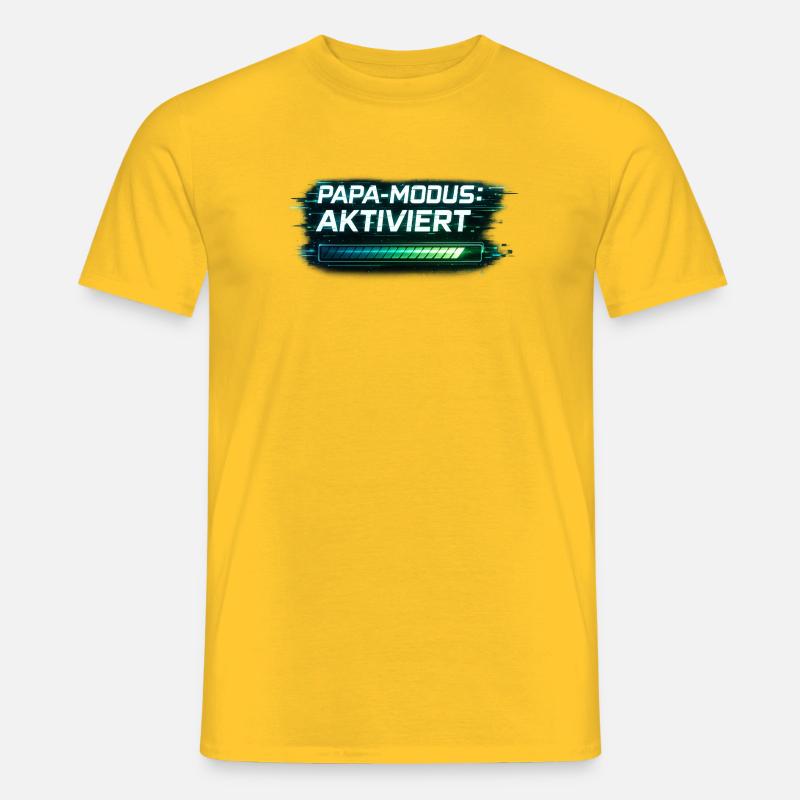 Dad Mode Enabled – Gift for Dad - Men’s T-shirt - yellow