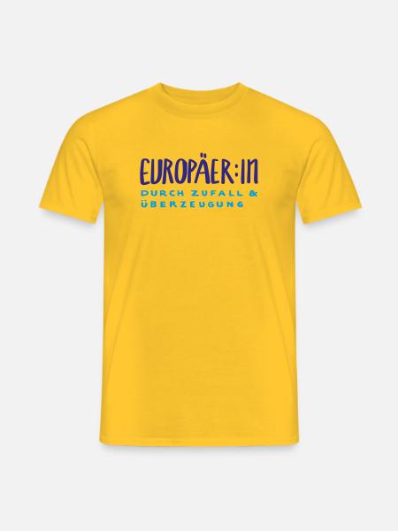 Europäer:in - Männer T-Shirt - Gelb