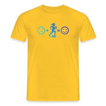 Motif emblématique de la course - T-shirt homme - jaune - Devant - AI Model Male 178 dark (178cm)