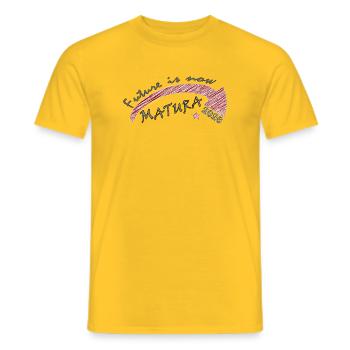 Zukunft Jetzt – Matura 2026 - Männer T-Shirt - Gelb - Vorne - AI Model Male 178 dark (178cm)