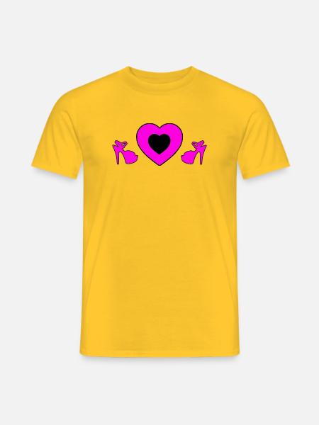 High Heels - Männer T-Shirt - Gelb