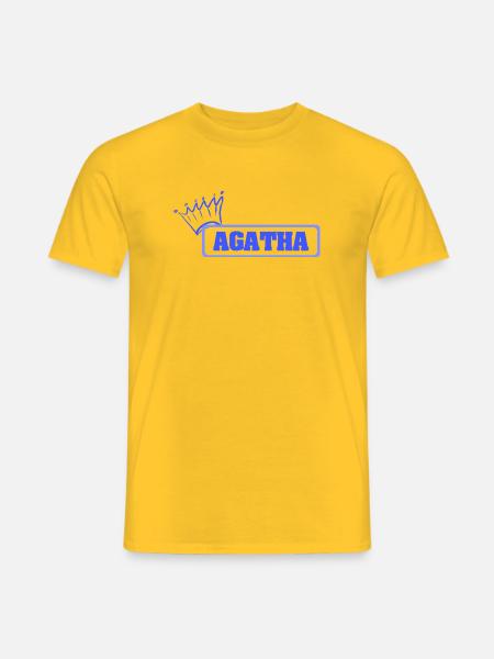 Agatha als Tochter - Männer T-Shirt - Gelb