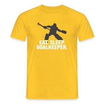Hockey Feldhockey-Torwart Hockey-Goalkeeper - Männer T-Shirt - Gelb - Vorne - AI Model Male 178 dark (178cm)