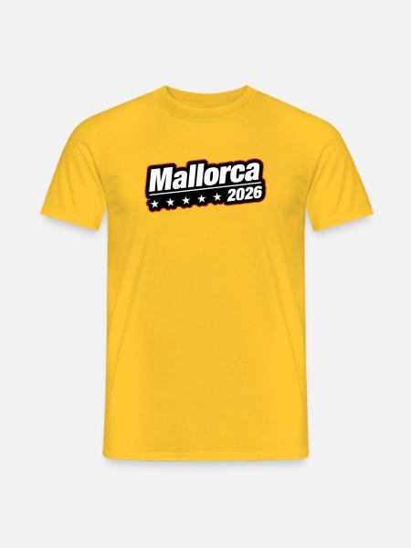 Mallorca 2026 - Männer T-Shirt - Gelb