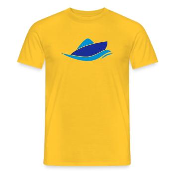 bote - Camiseta hombre - amarillo - delante - AI Model Male 178 dark (178cm)