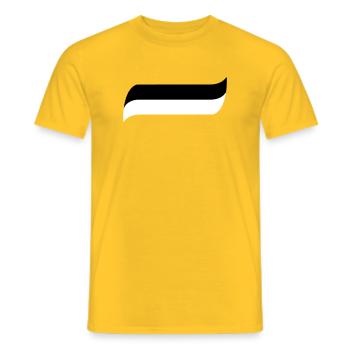 Siyah Beyaz - T-shirt homme - jaune - Devant - AI Model Male 178 dark (178cm)